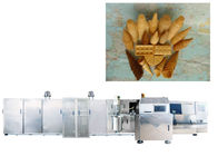 A linha de produção automática completa do cone do açúcar para fazer o CE do copo do waffle/bacia aprovou