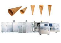 Linha de produção automática certificada CE do cone do açúcar com rápido aquecendo acima o forno, 63 placas de cozimento