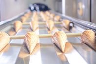 Linha de processo comercial da produção do açúcar do cone do waffle do gelado de 2.0hp 1.5kw