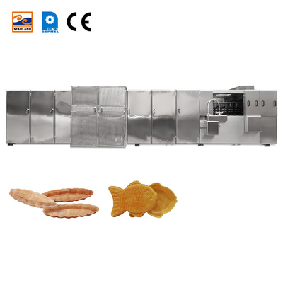 Linha de produção automática multifuncional da bolacha de Monaka da máquina da fabricação de biscoitos da bolacha