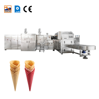 Fabricante de cone de sorvete de alta estabilidade com suporte técnico de vídeo 6200pcs / hora