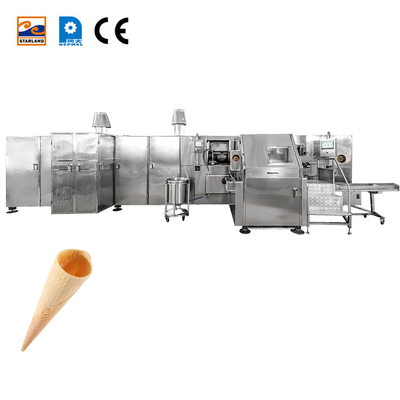 Máquina de fabricação de cones Barquillo eficiente com operação rotativa CE