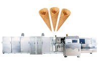 Grande linha de produção do cone do açúcar do rolo para a cesta 5 do waffle - 6 intoxicam o consumo/hora