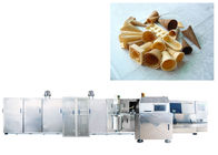 Linha de produção automática de aço inoxidável do cone do açúcar, cones padrão da máquina 4000 do cozimento do cone de gelado/hora