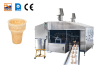 Linha de produção de cone de wafer com 28 pratos Máquina de biscoito de wafer com cone de sorvete
