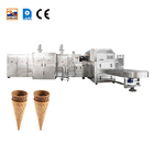 Equipamento de sorvete controlado por PLC para produção de cones de açúcar