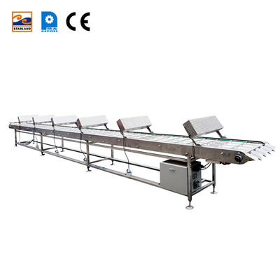 Cinturão transportador de distribuição de alimentos de aço inoxidável de 380V com CE
