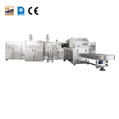 Instalação de produção de cone de sorvete de aço inoxidável de 1,5 kW ajustável com CE