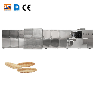 Linha de produção automática de fornos de wafer de aço inoxidável Monaka