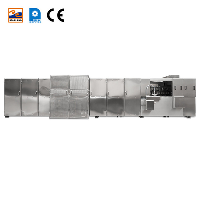 Display Digital Controle de Temperatura Linha de Produção de Wafer Monaka Com 55 Placas de Forno