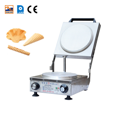Máquina de fabricação de cone crocante de aço inoxidável com motor principal