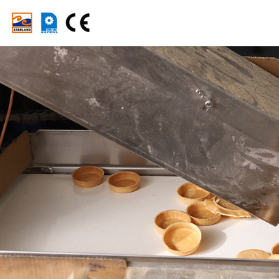 Máquina automática de fabricação de waffles de aço inoxidável personalizada com controlador PLC