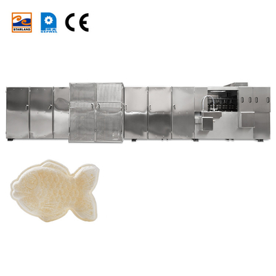 Máquinas automáticas de fabricação de biscoitos de capacidade ajustável para a produção de snacks de aço inoxidável
