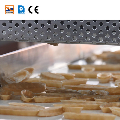 Linha de produção automática de wafer Monaka de aço inoxidável Máquina de processamento de alimentos para produção suave