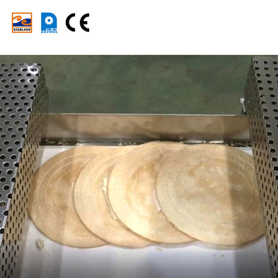 Linha de produção automática de wafer de oblea com aço inoxidável