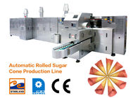 A máquina de poupança de energia/waffle do cozimento do cone de gelado coze a máquina rolada do cone do açúcar
