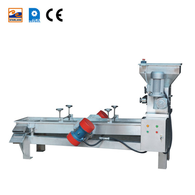 Equipamento de moedor de biscoitos compacto Máquina automática de crispas de arroz