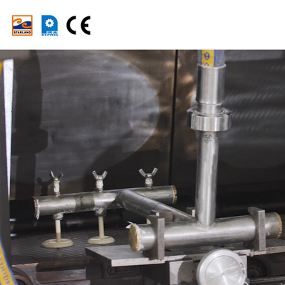 Máquina de aço inoxidável de cone de açúcar totalmente automática aquecida a gás