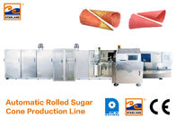Linha de produção durável do cone do açúcar/fabricante de gelado industrial 7000L*2400W*1800H