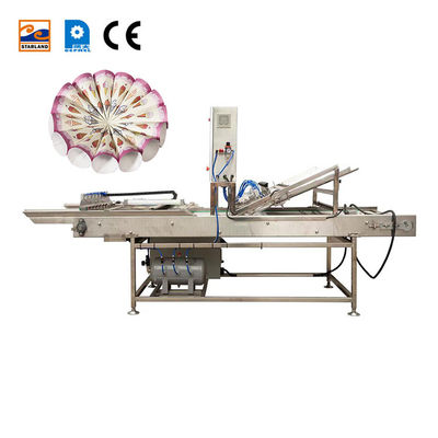 Dispositivo automático de mangas de cone de aço inoxidável para máquina de cone de açúcar