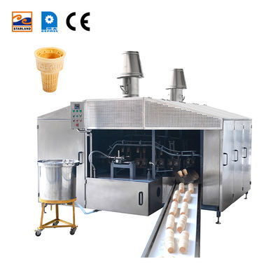 Linha de Produção de Cones de Bolacha Wafer PLC 28 moldes com Design Personalizado