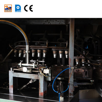 Linha de Produção de Cones de Bolacha Wafer PLC 28 moldes com Design Personalizado