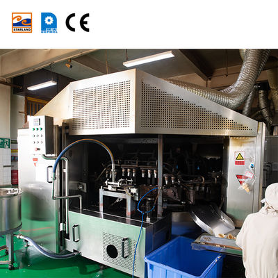 Máquina de Cone de Bolacha com Design de Textura em Aço Inoxidável, Automática, para Fazer Cones de Bolacha