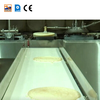 Sistema de controlo PLC Linha de produção de biscoitos de wafer Obleas de aço inoxidável Equipamento de fabricação de wafer