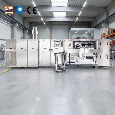 Linha de produção de cone de wafer que oferece um processo de produção estável e contínuo com controle preciso de temperatura e tempo