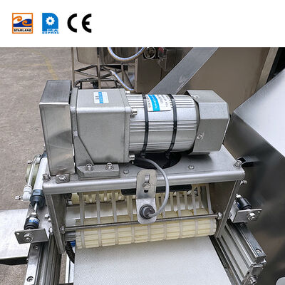 Linha de produção de rolos de ovos de aço inoxidável Linha de produção automática de rolos de waffle projetada para capacidades de produção 1800 horas na indústria alimentar