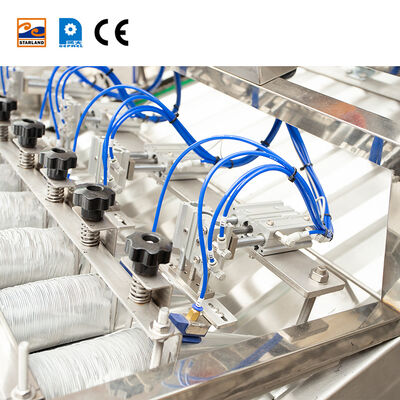 Dispositivo automático de mangas de cone de aço inoxidável, incluindo especificação do motor principal, construído para linha de produção de cone industrial