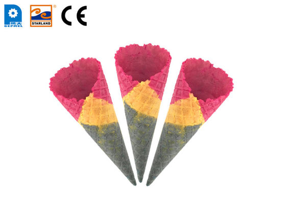 Comprimento multicolorido dos cones 150mm da bolacha do cone de gelado com ângulo de 26 °