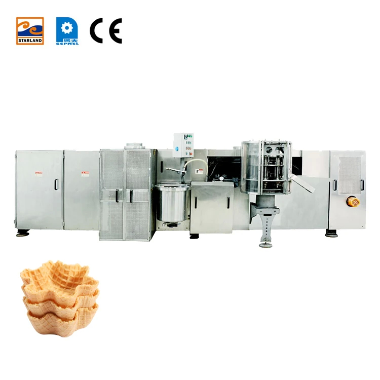 Linha de produção de cestas de waffle personalizáveis com motor principal de 2,0 hp / 1,5 kW