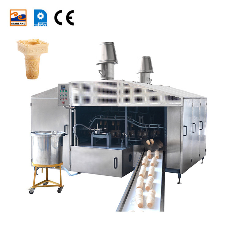 Equipamento de Produção Automático de Cone de Wafer de última geração com Controle de Temperatura Digital