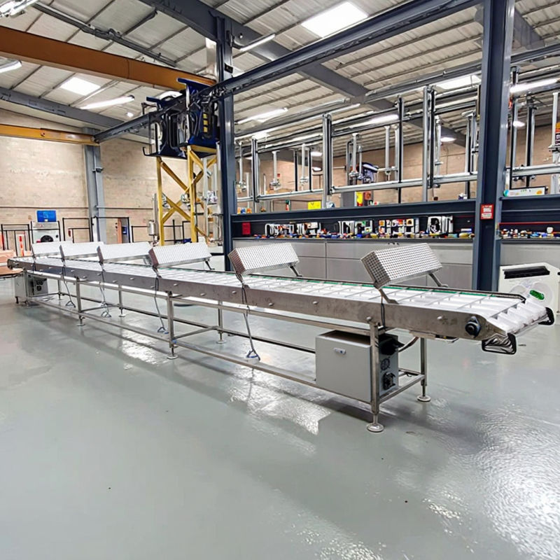 Acessórios para linha de produção de cone com padrões industriais em aço inoxidável