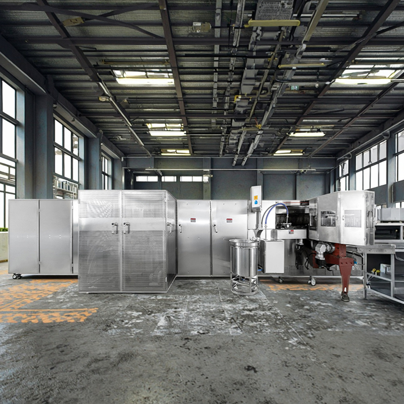 Sistema de controlo PLC Máquina automática de cestas de waffle para cestas de aço inoxidável no mercado de alta procura