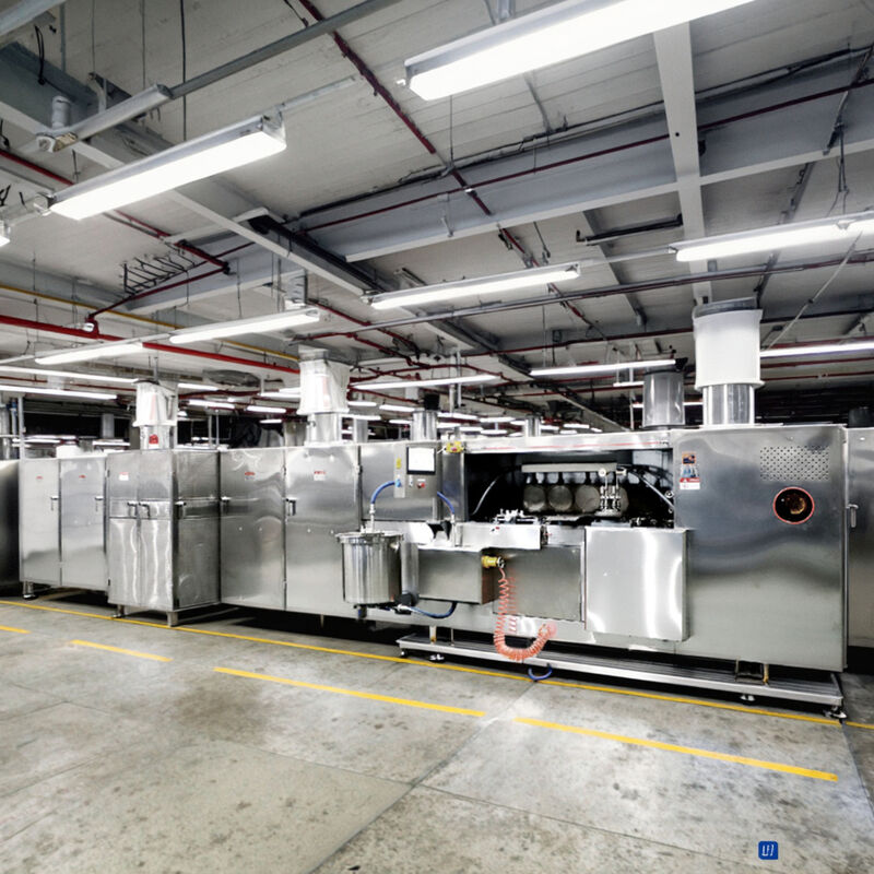 Linha de produção automática de biscoitos de wafer Máquina personalizada para fabricação contínua de biscoitos de wafer e eficiência de embalagem