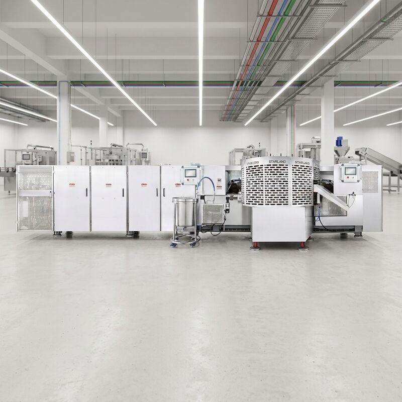 Especificação Motor principal Máquina automática de cestas de waffle Equipamento de alta capacidade para produção consistente de cestas de waffle