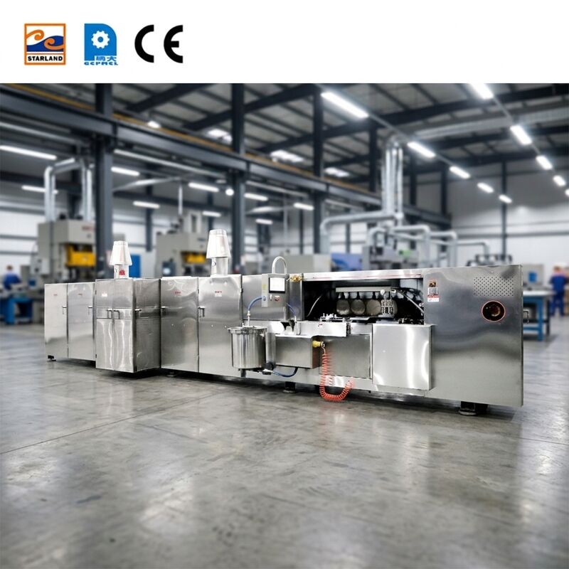 Máquina de Biscoitos Wafer com Controle de Temperatura Digital para Obleas Consistentes