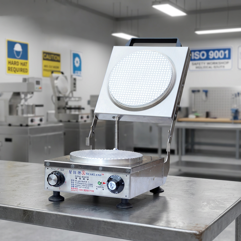 220V aço inoxidável Cone automático máquina de fabricação fácil manutenção