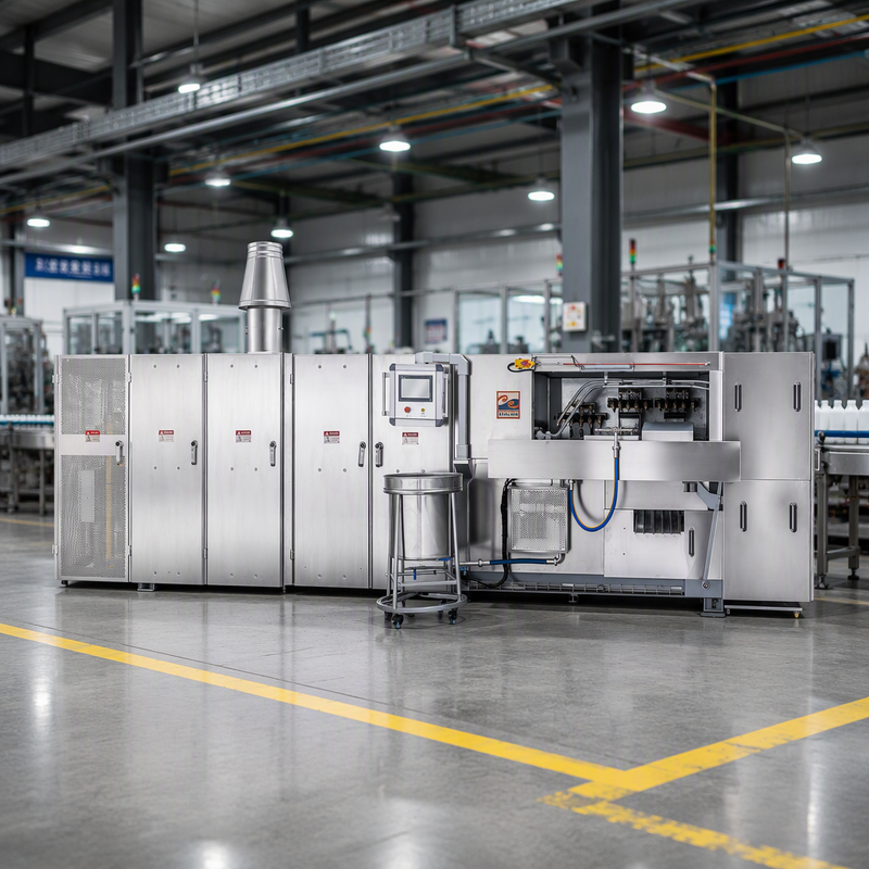 Suporte Técnico de Vídeo Máquina de Cone de Wafer Equipamento Perfeito para Casquinha de Sorvete