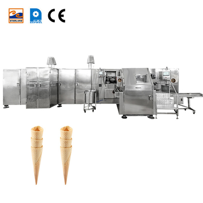Linha de produção de cone Barquillo automático comercial máquina de cone de neve