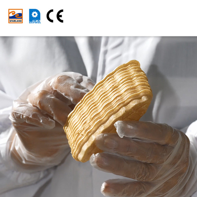 Linha de produção de wafer Monaka de tensão ajustável saída personalizável