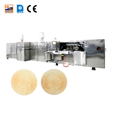 Controle de temperatura de exibição digital Linha de produção de wafer Obleas para fabricação personalizada
