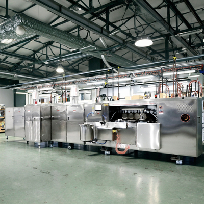 Linha de Produção Automática de Biscoitos Wafer com Controle Digital de Temperatura e Suporte Técnico em Vídeo Pós-Venda