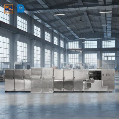 Linha de produção de wafer de aço inoxidável Monaka alimentada por gás e suporte técnico de vídeo que fornece uma fabricação consistente