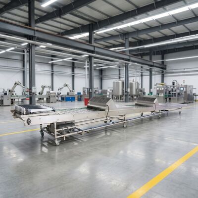 Conveyor de arrefecimento industrial automático de marcha Construção robusta para produção e processamento