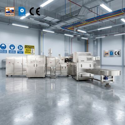Máquina de fabricação de biscoitos de aço inoxidável adequada para plantas de processamento de alimentos