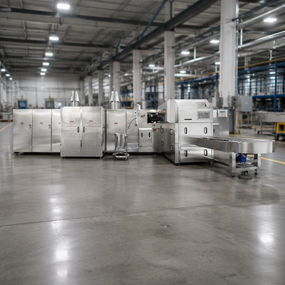 Máquina comercial de fabricação de cones de açúcar projetada para produzir cones de sorvete para a indústria alimentar
