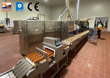 Linha de produção comercial máquina rolada do cone do açúcar dos biscoitos da bolacha